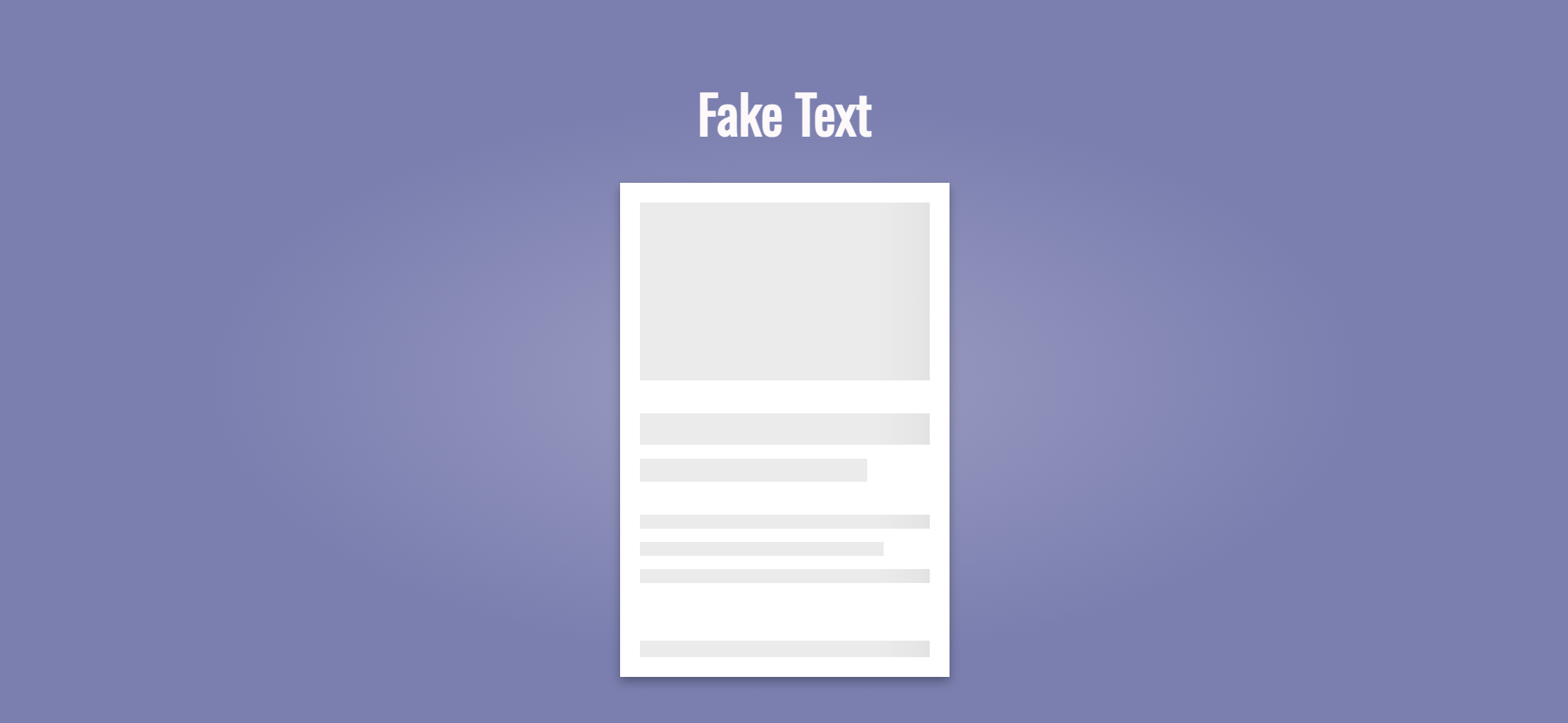 Fake text